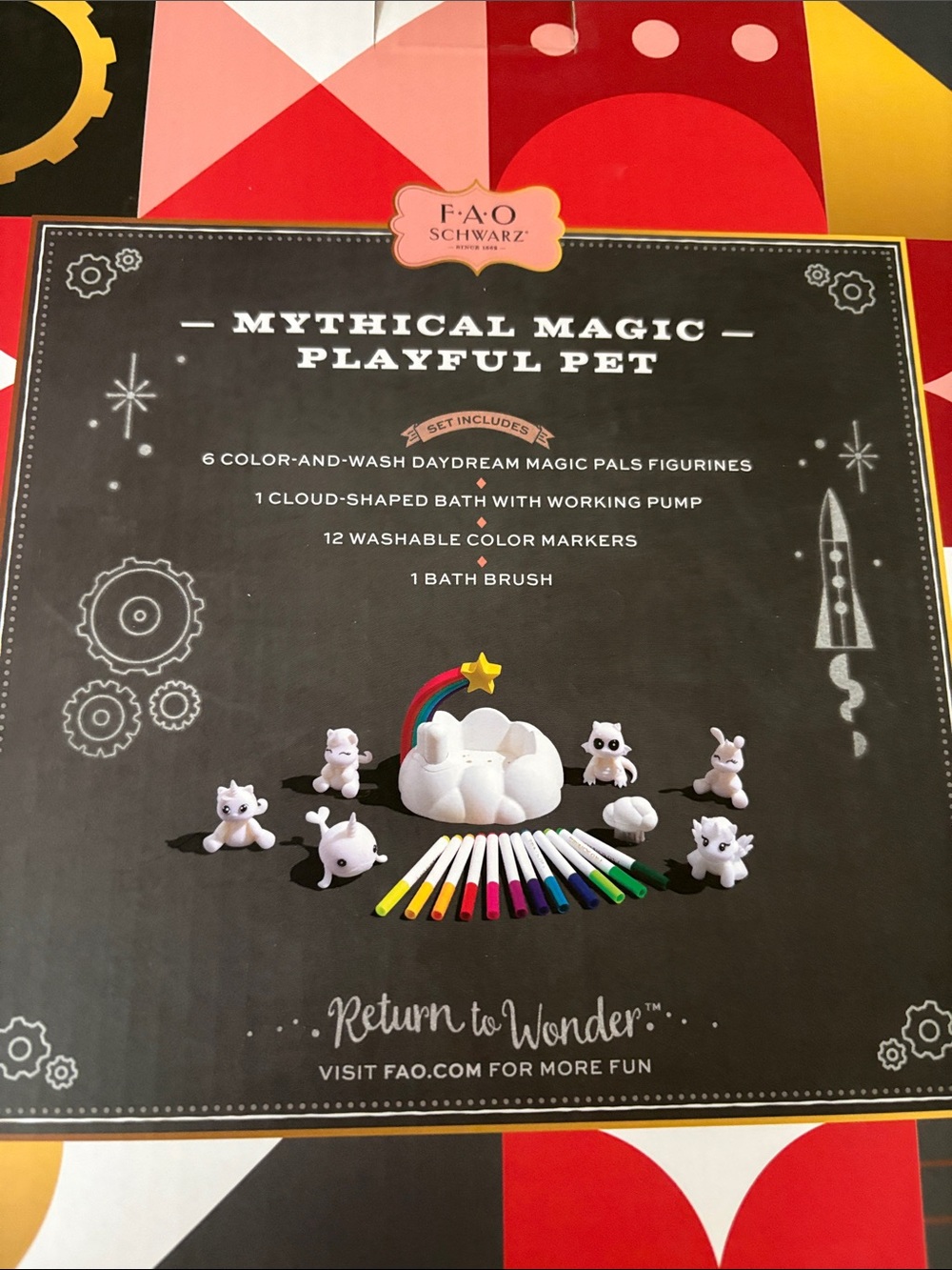 FAO Schwarz Daydream Magic Pals Cloud Coloring Set new